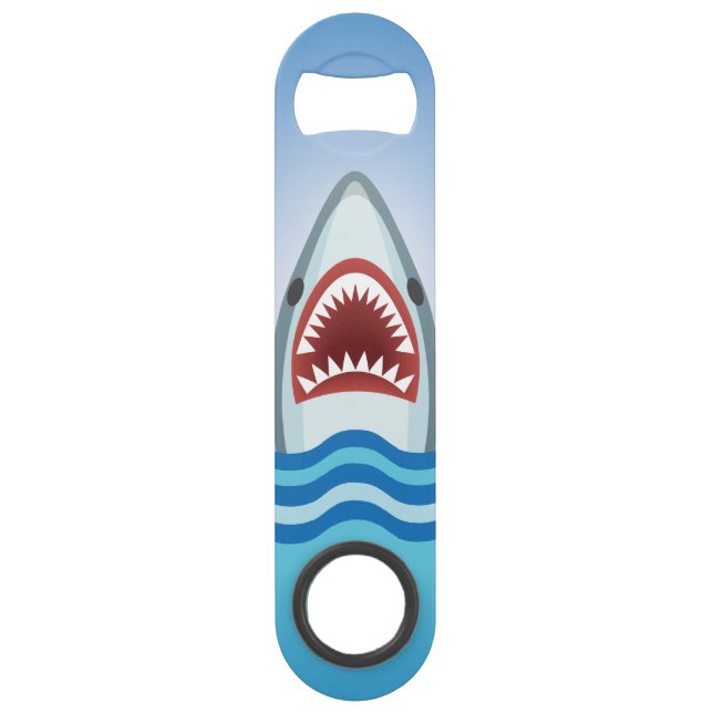 Great White Shark Bite Flasche Opener Kiefer Speedflaschenöffner (Vorderseite)