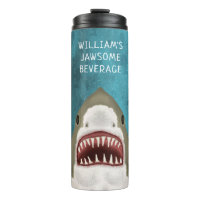 Great White Shark Funny Jawsome Fish Beach Name