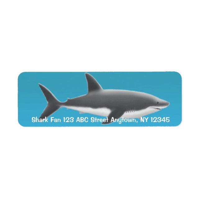 Great White Shark Label (Vorne)