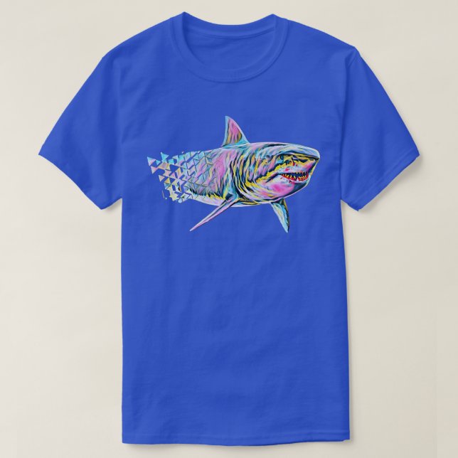 Great White Shark Motif Sharks 312  T-Shirt (Design vorne)
