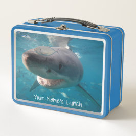 Great White Shark Nah Up Ocean Australien Metall Brotdose