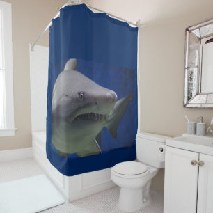 Great White Shark Ocean Sea Design Duschvorhang
