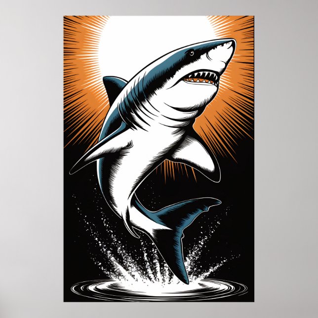 Great White Shark Poster (Vorne)