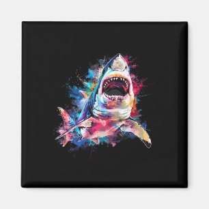 Great White Shark Scuby Diving Fishing Hai Lover Magnet