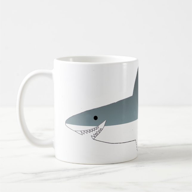Great White Shark Tasse (Links)