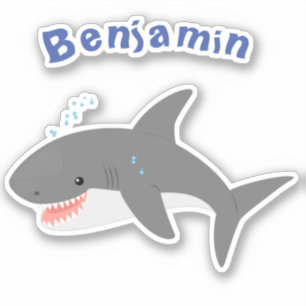 Great white shire Happy Cartoon Illustration Aufkleber