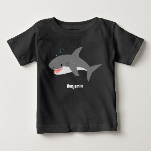 Great white shire Happy Cartoon Illustration Baby T-shirt
