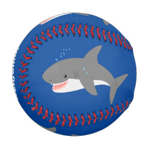 Great white shire Happy Cartoon Illustration Baseball