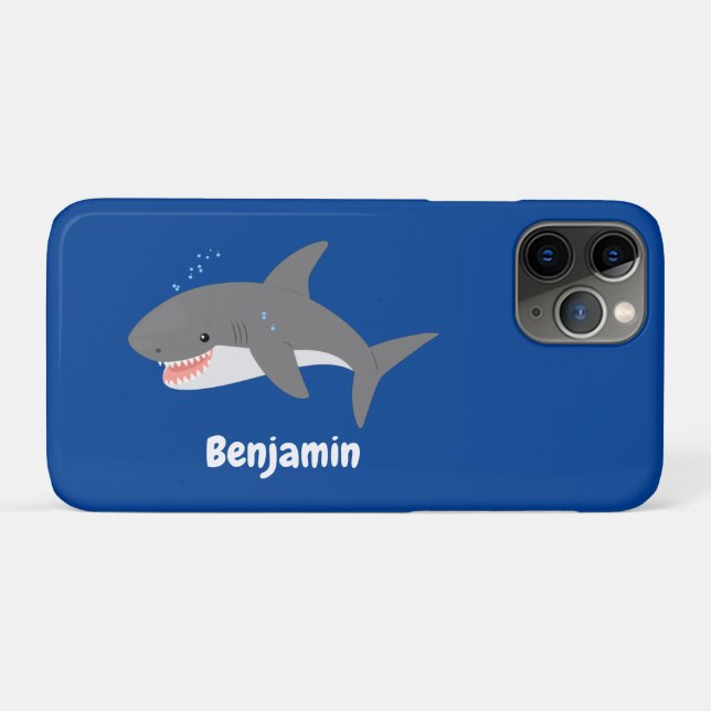 Great white shire Happy Cartoon Illustration Case-Mate iPhone Hülle (Rückseite (Horizontal))