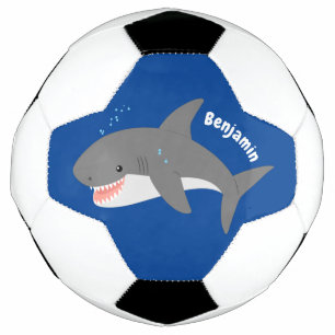 Great white shire Happy Cartoon Illustration Fußball