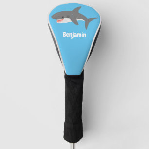 Great white shire Happy Cartoon Illustration Golf Headcover