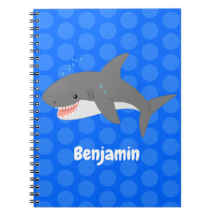 Great white shire Happy Cartoon Illustration Notizblock
