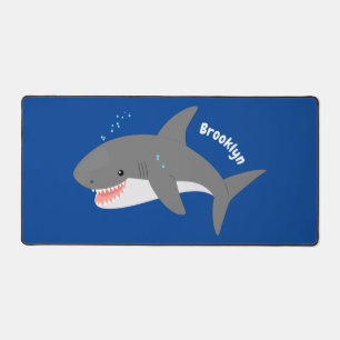 Great white shire Happy Cartoon Illustration Schreibtischunterlage