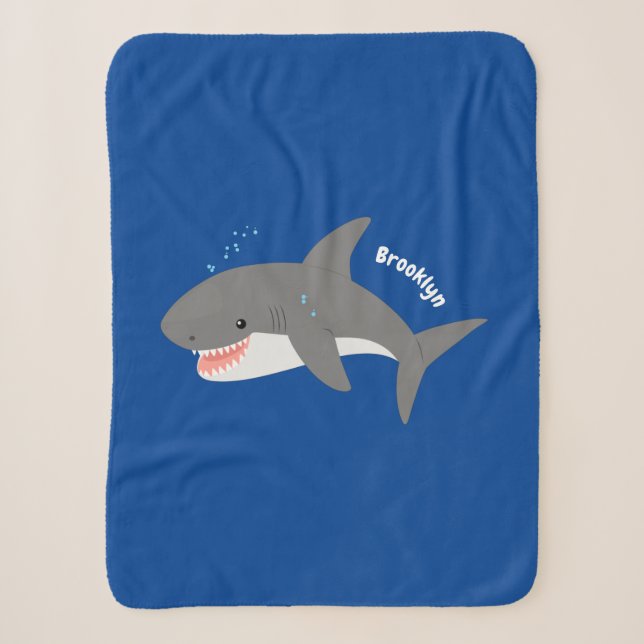 Great white shire Happy Cartoon Illustration Sherpadecke (Vorderseite)
