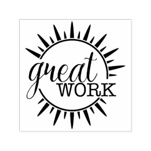 Great Work Sun Burst Permastempel