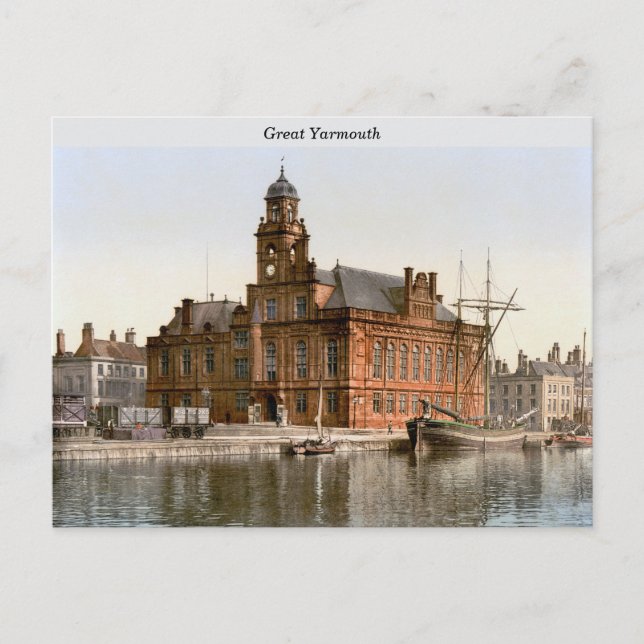Great Yarmouth, England (c. 1900) Postkarte (Vorderseite)