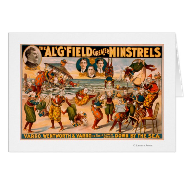 Greater Minstrels - Clowns am Strand (Vorderseite (Horizontal))