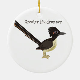 Greater Roadrunner Keramik Ornament