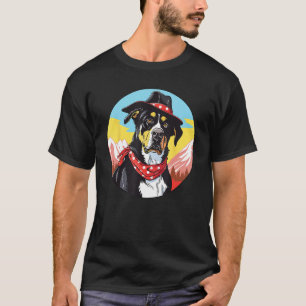 Greater Swiss Mountain Dog Cowboy Lustig Wilder We T-Shirt