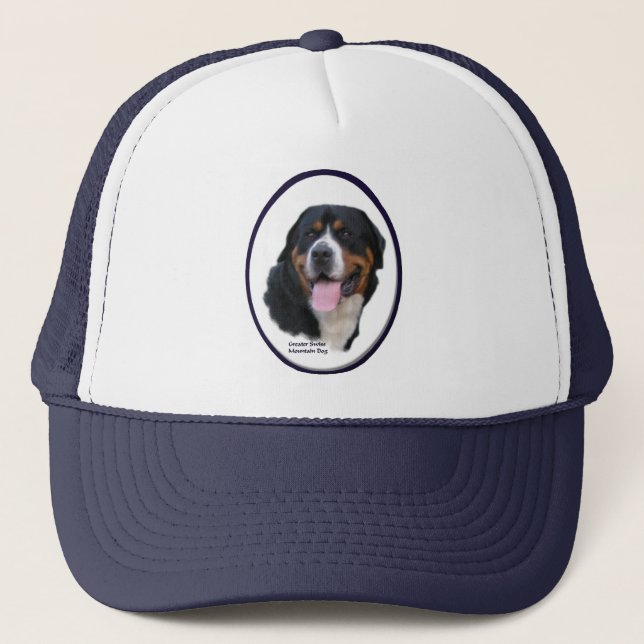 Greater Swiss Mountain Dog Geschenke Truckerkappe (Vorderseite)