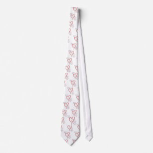 Greater Swiss Mountain Dog Heart Belongs Krawatte