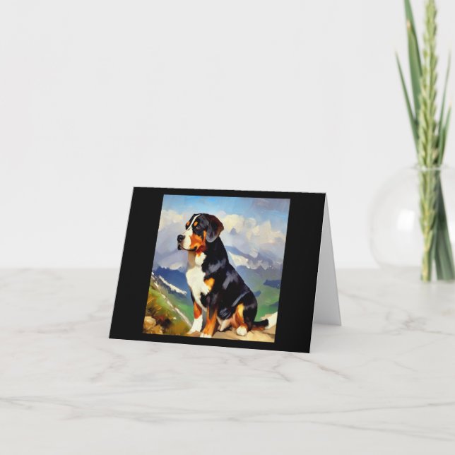 Greater Swiss Mountain Dog Karte (Vorderseite)
