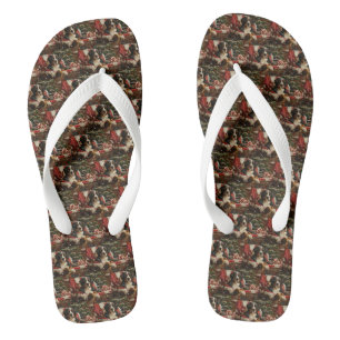 Greater Swiss Mountain Dog Weihnachten Flip Flops