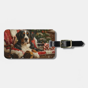 Greater Swiss Mountain Dog Weihnachten Gepäckanhänger