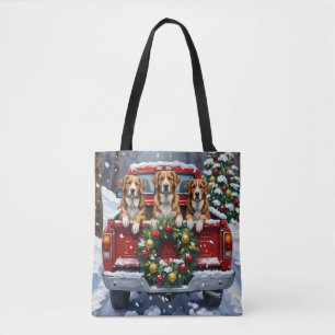Greater Swiss Mountain Dog Weihnachten Roter LKW Tasche