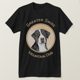 Greater Swiss Mountain Hund Gemälde - Original Ku T-Shirt