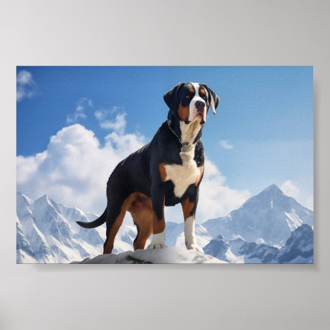 Greater Swiss Mountain Hund Poster (Vorne)