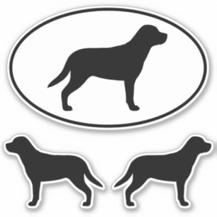 Greater Swiss Mountain Hund Silhouetten Sticker Se