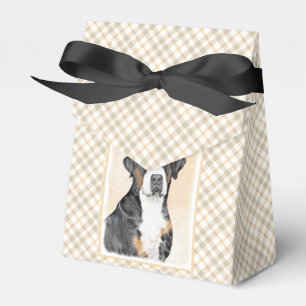 Greater Swiss Mountain Hunde Malerei - Originelle  Geschenkschachtel