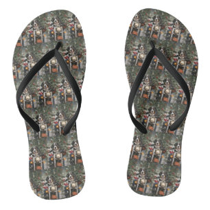 Greater Swiss Mountain Riding Motorrad Weihnachten Flip Flops