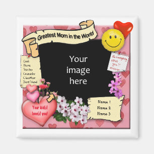 Greatest Mom Magnet with Your Photo