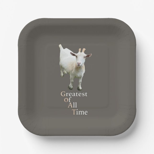 Greatest of all time Goat Pappteller (Vorderseite)