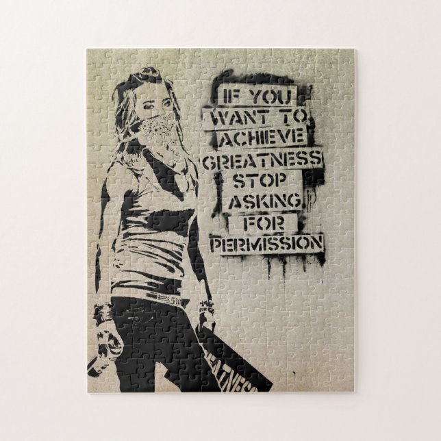 Greatness, Banksy Street Art Graffiti (Vertikal)