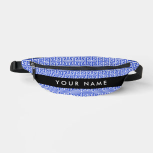 Grec Meander Key H Blue, Votre Nom, Personnaliser