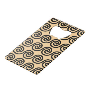 Grec Meander Key Waves Motif Brown