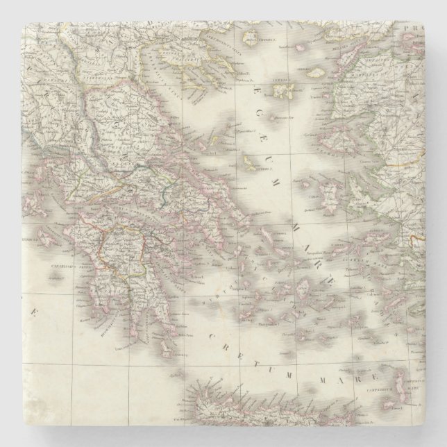 Grece ancienne - altes Griechenland Steinuntersetzer (Vorderseite)