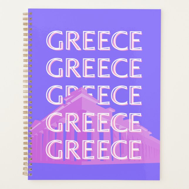 Grèce, Athènes Travel Art, Retro Travel Art (Devant)
