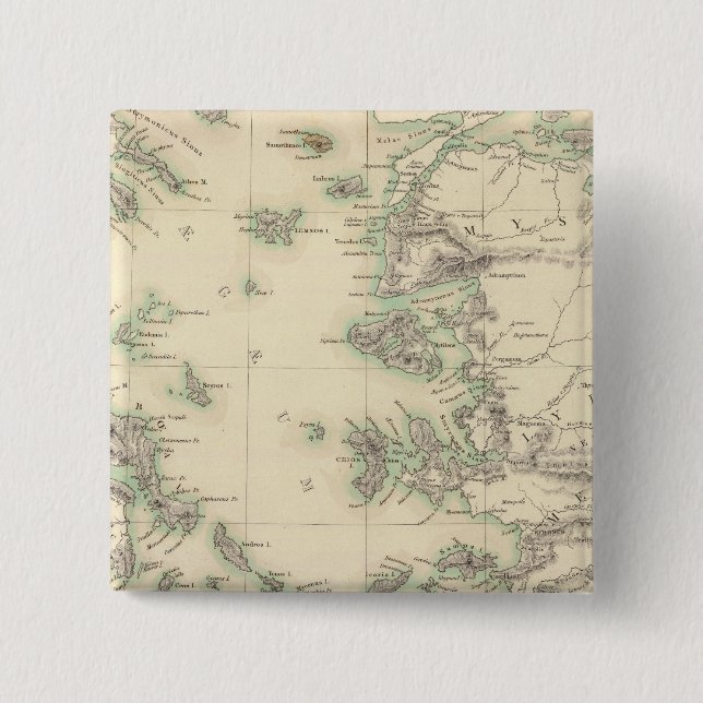 Grecian Archipelago, uralt Button (Vorderseite)