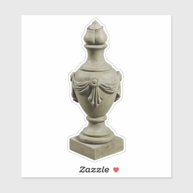 Grecian Stone Finial Urn Sticker (Blatt)