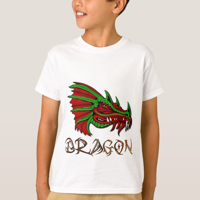 Grecken der Mystischen Drachenfantasy-Kunst T-Shirt (Vorderseite)