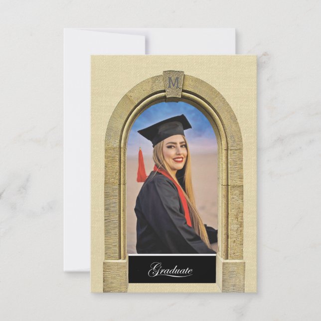 greco-Roman Arch Grad Party Invitation Enclosure (Vorderseite)