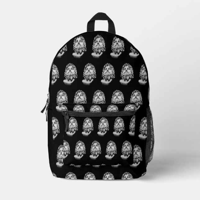 Greco Roman Bust Bedruckter Rucksack (Vorderseite)