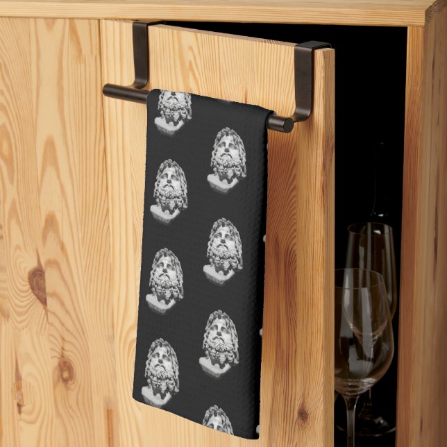 Greco Roman Bust Geschirrtuch (Drittel gefaltet)
