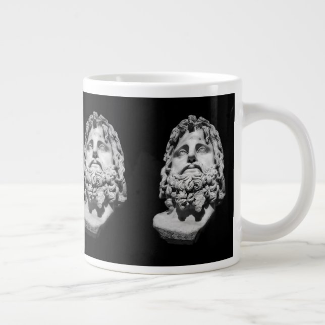 Greco Roman Bust Jumbo-Tasse (Rechts)
