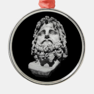 Greco Roman Bust Ornament Aus Metall