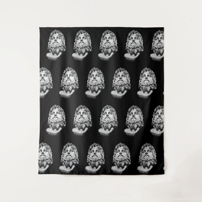 Greco Roman Bust Wandteppich (Vorderseite)